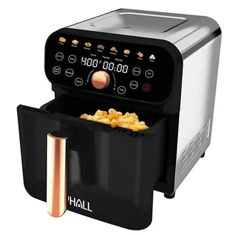 Air Fryer 6.2QT – 12-in-1 Stainless Steel Air Fryer with LED Smart Touchscreen