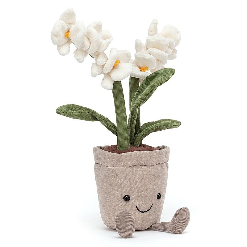 Jellycat Amuseable Cream Orchid, 11″