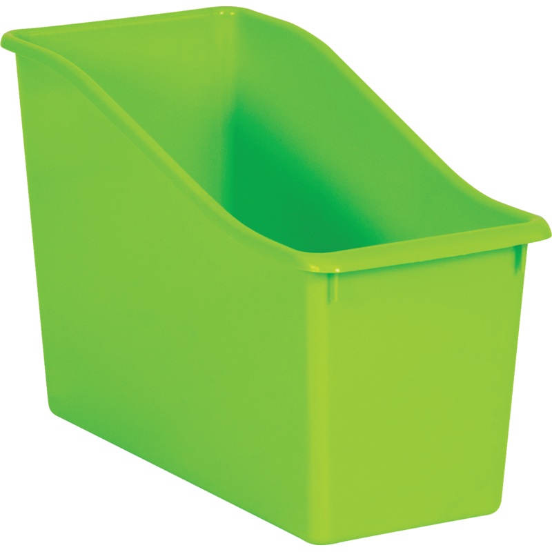 Lime Plastic Book Bin