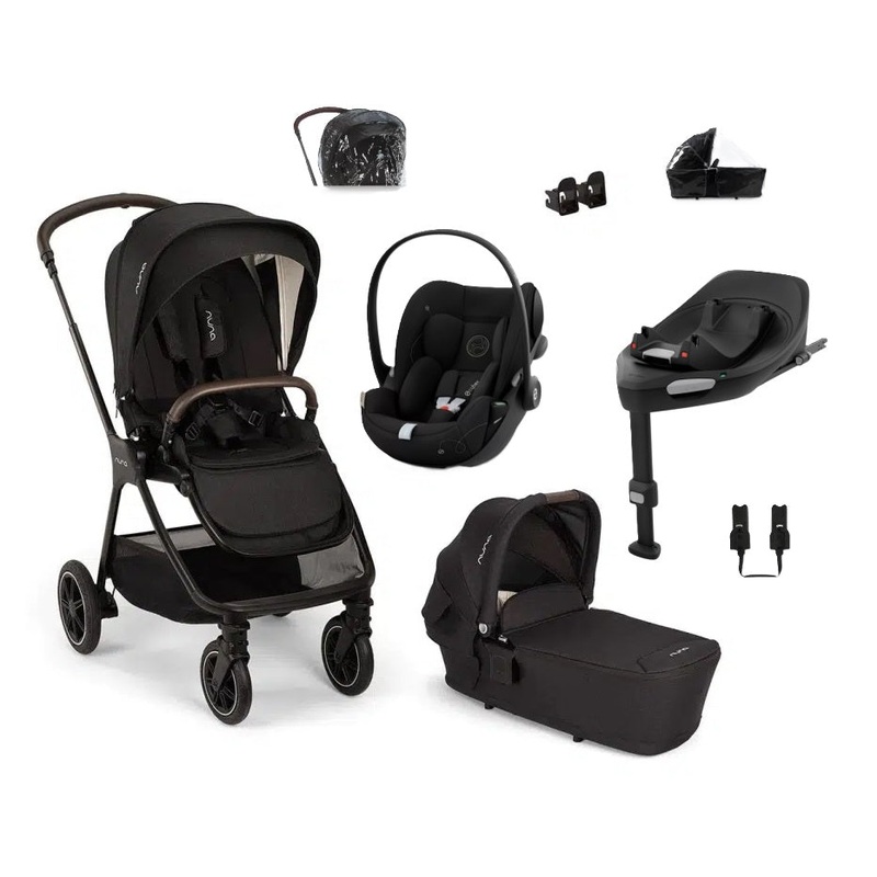 Nuna TRIV Next Cloud G Travel System  Caviar
