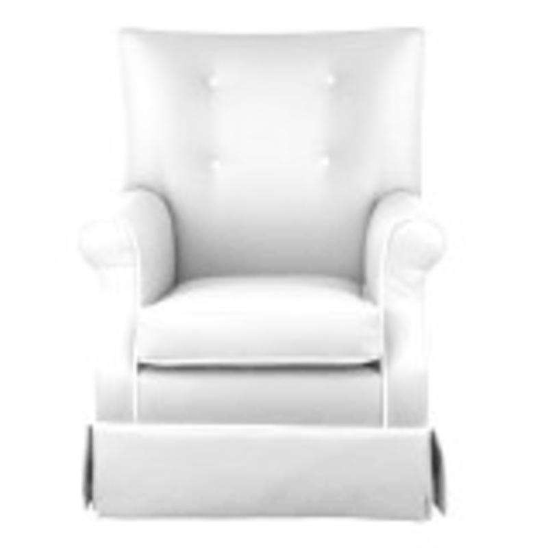 Oilo Gus Glider in White Faux Leather