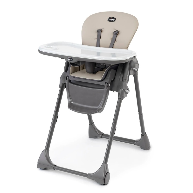 Polly Space Saving Fold Highchair – Taupe (See Description)