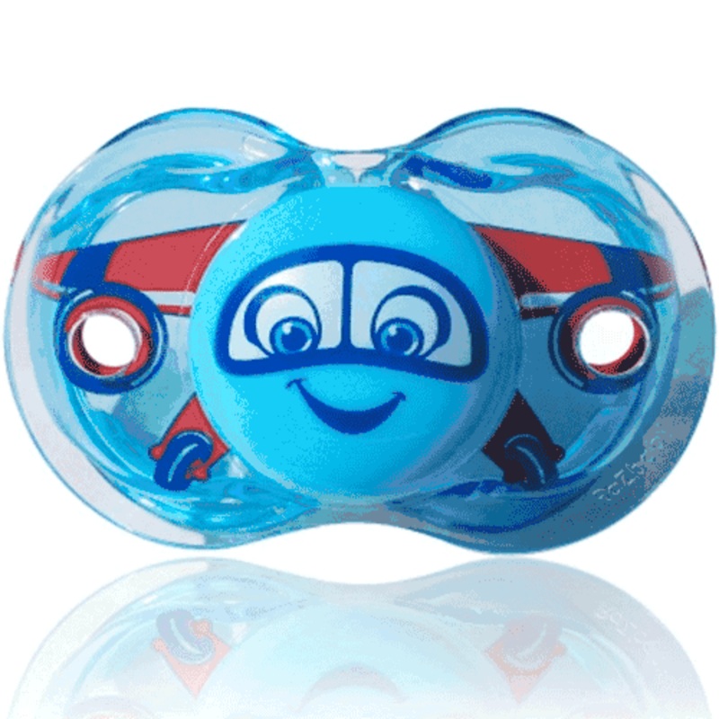 Razbaby Keep it Kleen Pacifier in Adam Airplane