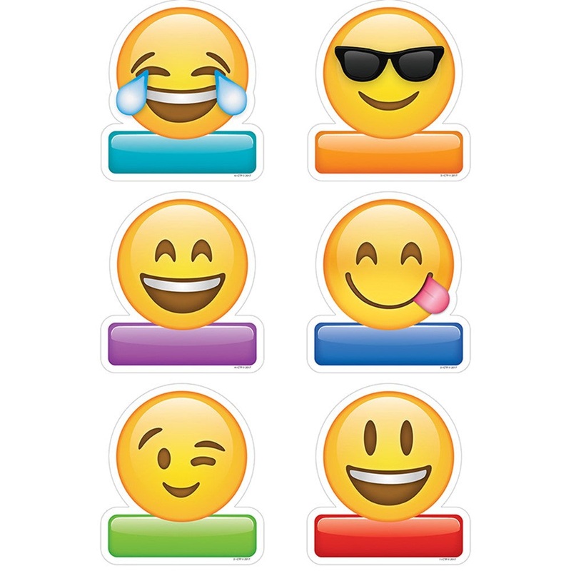 Simply Emoji 6″ Designer Cut-Outs