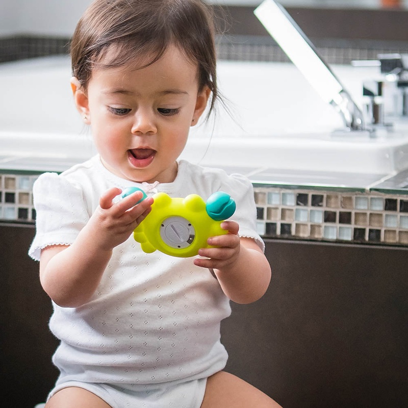 bbluv | Krab 3-in-1 Bath Thermometer Blue & Lime