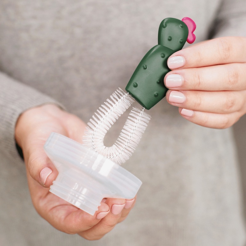 Boon | CACTI Bottle Cleaning Brush Set Terracotta