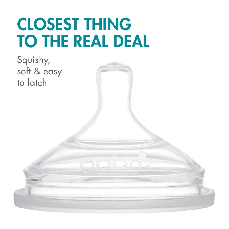 Boon | NURSH Silicone Bottle Nipples 3pk Stage 1
