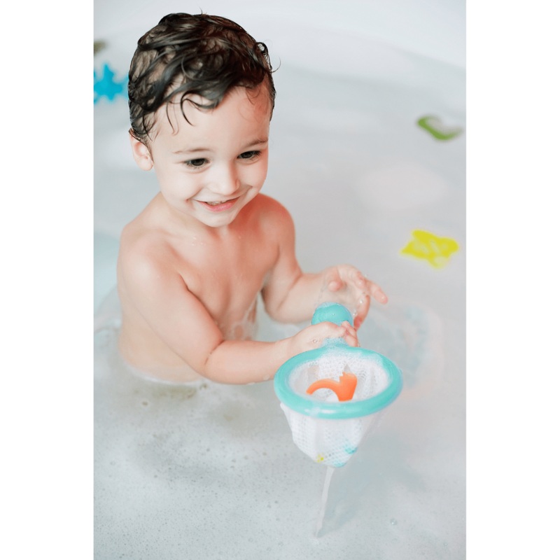 Boon | WATER BUGS Floating Bath Toys with Net Navy
