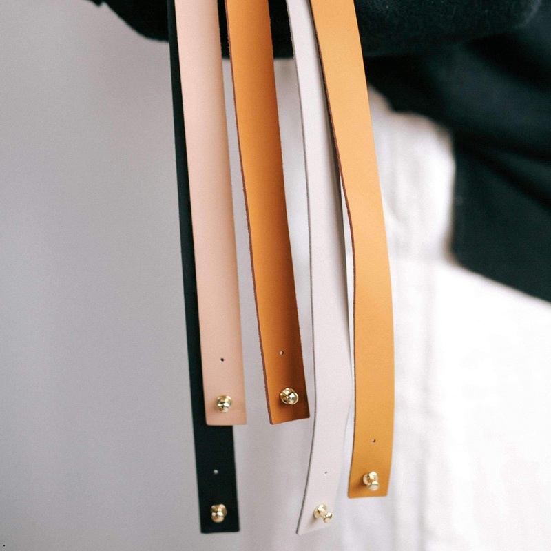 Gigi Pip | Leather Hat Band S/M Camel