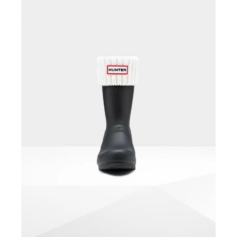 Hunter Boots | Original Kids Cable Knit Cuff Boot Socks S White