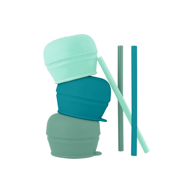 Boon | SNUG Universal Silicone Straw Lids Mint