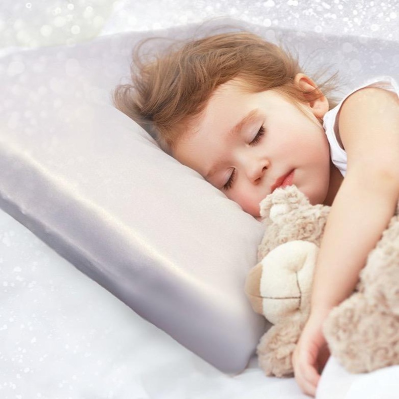 Kushies | Satin Toddler Pillow Case Grey