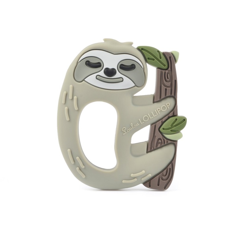 Loulou Lollipop | Single Silicone Teether Single Sloth