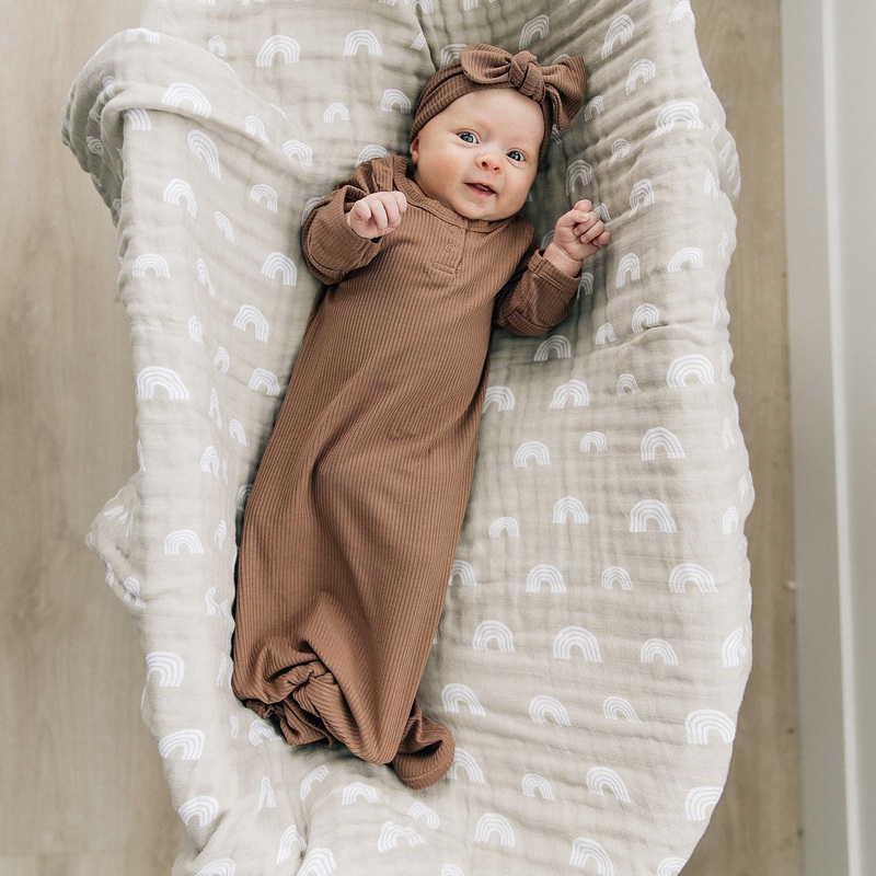 Mebie Baby | Muslin Swaddle Blanket 47×47 Alpine