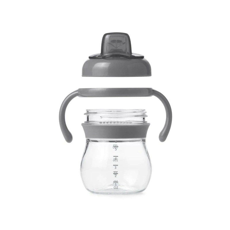 OXO Tot | Transitions Soft Spout Sippy Cup with Removable Handles Blossom