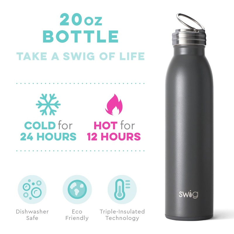 SWIG | Drink Bottle 20oz Matte Grey