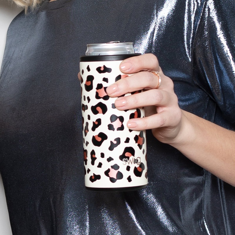 SWIG | Skinny Can Cooler 12oz Luxy Leopard