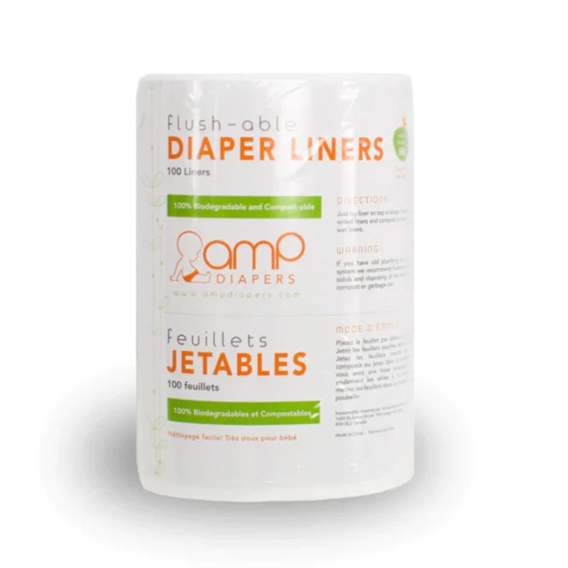 AMP | Flushable Diaper Liners 100pk