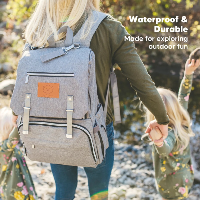 KeaBabies | Explorer Diaper Bag Black