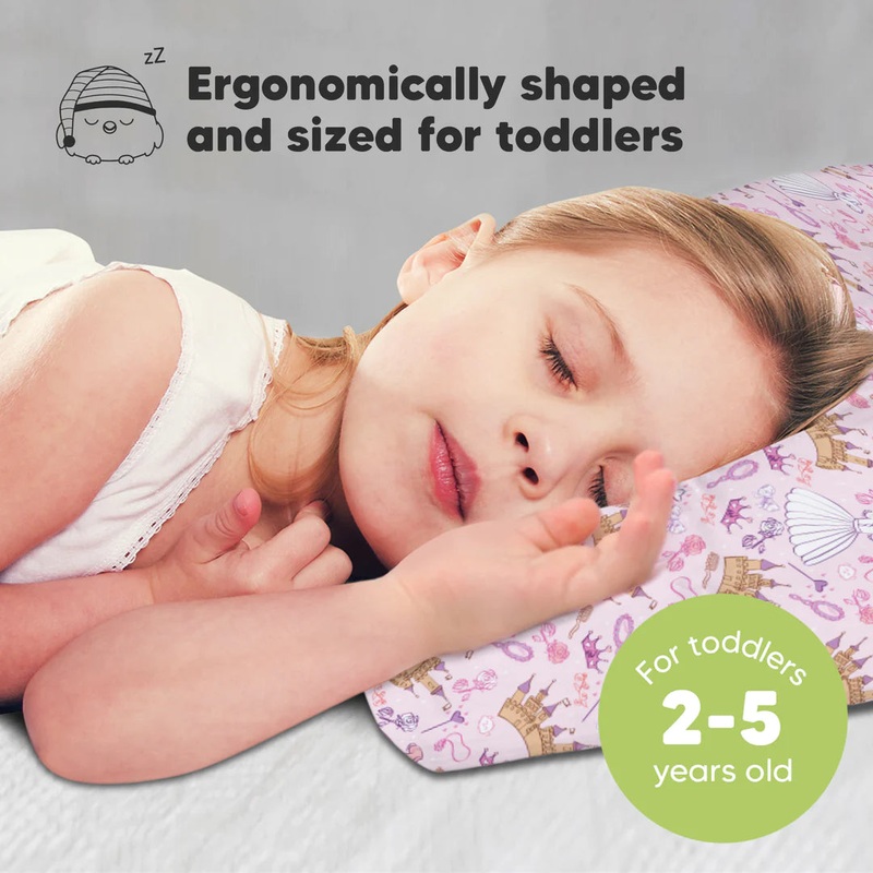 KeaBabies | Toddler Pillow with Pillowcase Dear Princess