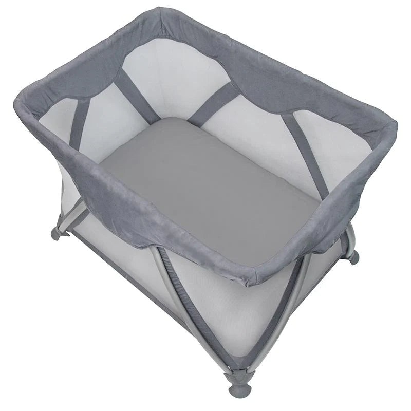 Kushies | Organic Jersey Playard Sheet Grey