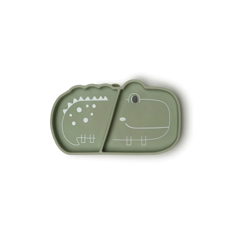Loulou Lollipop | Silicone Snack Plate Alligator