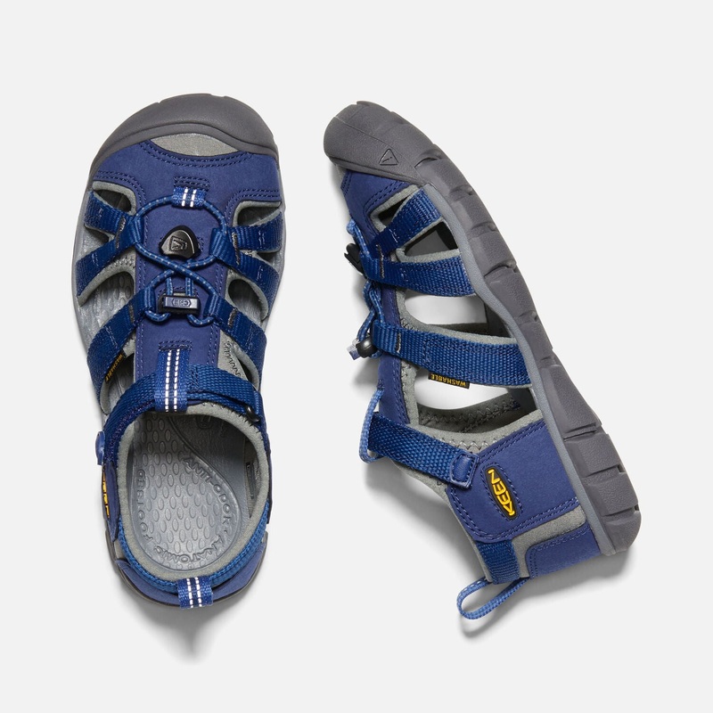 KEEN | Blue & Gargoyle Little Kids’ Seacamp II CNX 8 Blue Depths & Gargoyle