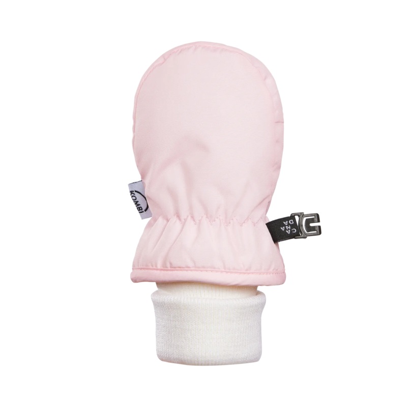 Kombi | Baby Animal Foldable Cuff Infant Mittens XXS Rose Shadow