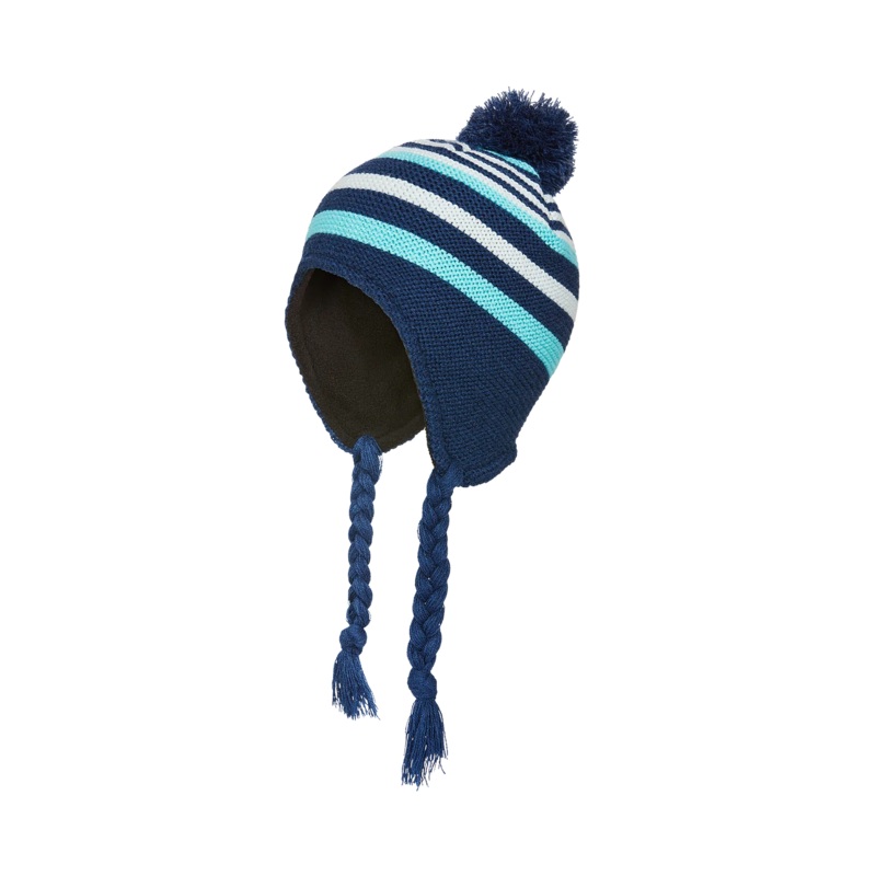 Kombi | Candy Man Peruvian Children’s Toque O/S Blue Radiance