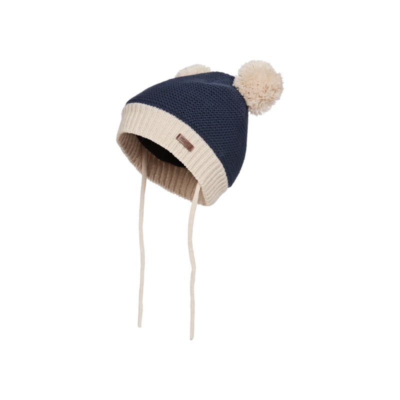 Kombi | Minnie Double Pom Pom Knit Infant Toque 9-18m Dark Navy