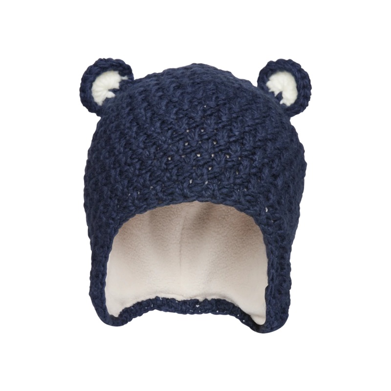 Kombi | The Baby Animal Knit Infant Toque 3-9m Soft Blue
