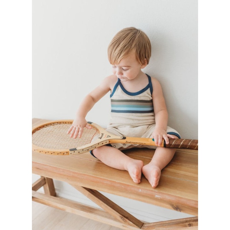 L’oved Baby | Organic Terry Cloth Overall 0-3m Blues