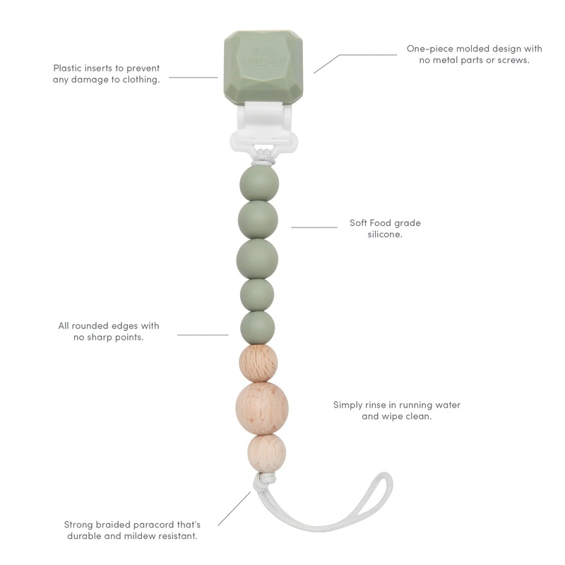 Loulou Lollipop | Colour Pop Pacifier Clip Indigo
