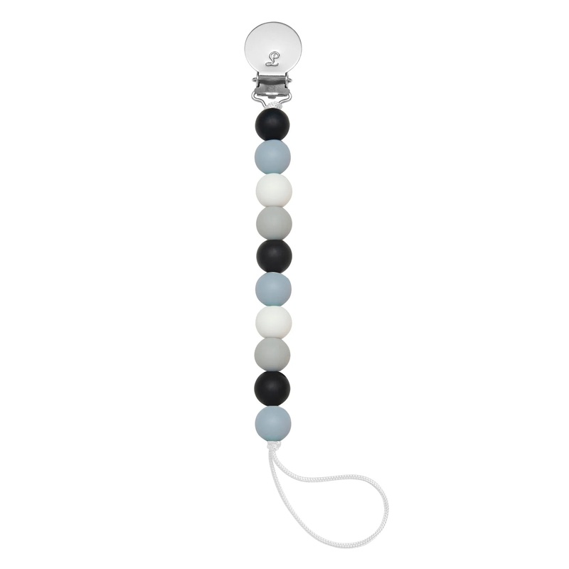 Loulou Lollipop | Lolli Pacifier Clip Black Blue