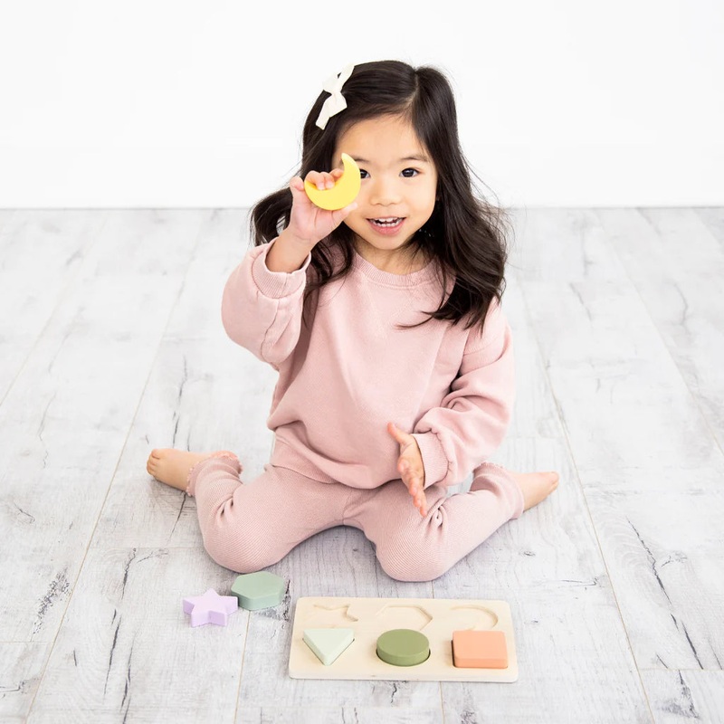 Pearhead | Wooden Shapes Puzzle Shapes