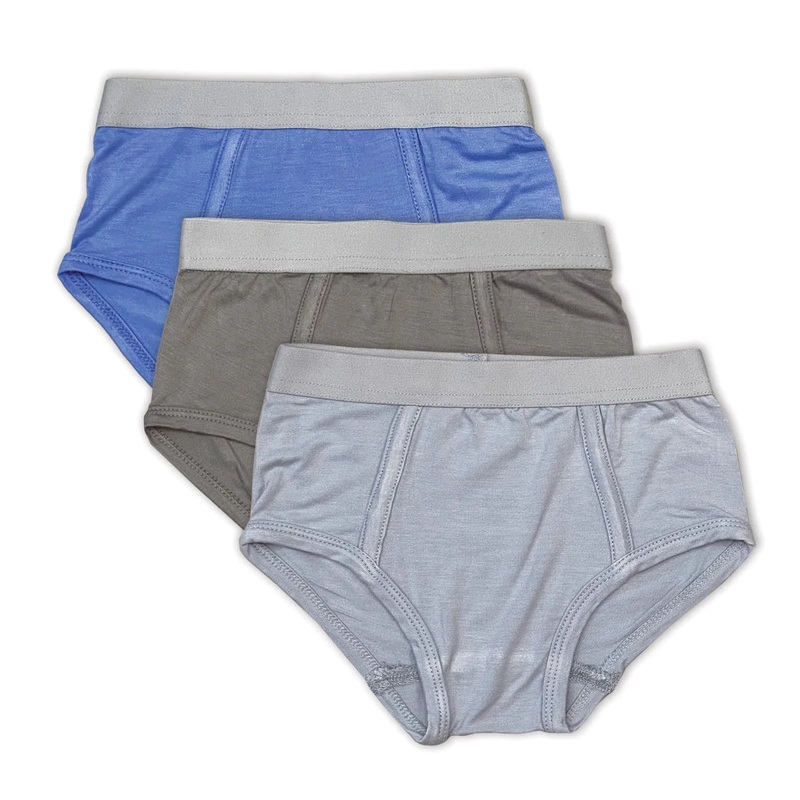 Silkberry Baby | Bamboo Briefs – 3 pack 2 Shadow / Ocean / Pigeon