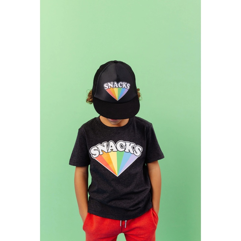 Whistle & Flute | Snacks Rainbow Flatbrim Snapback Cap S Snacks Rainbow