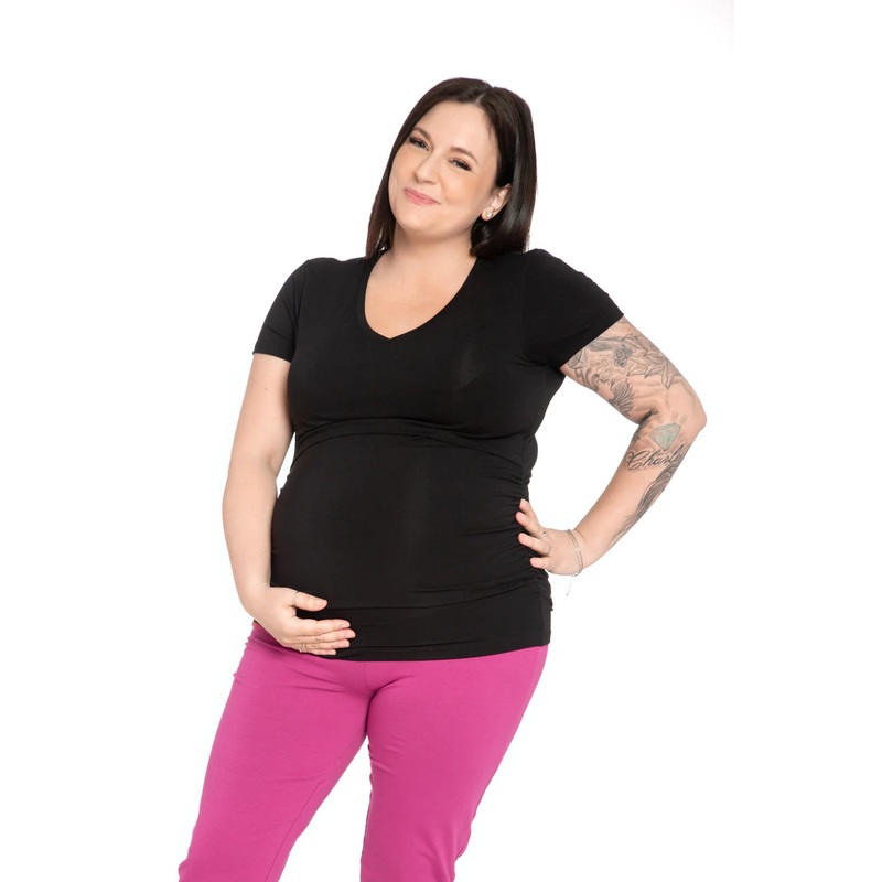 Atelier Veronique B | Corinne Nursing Tee S Black