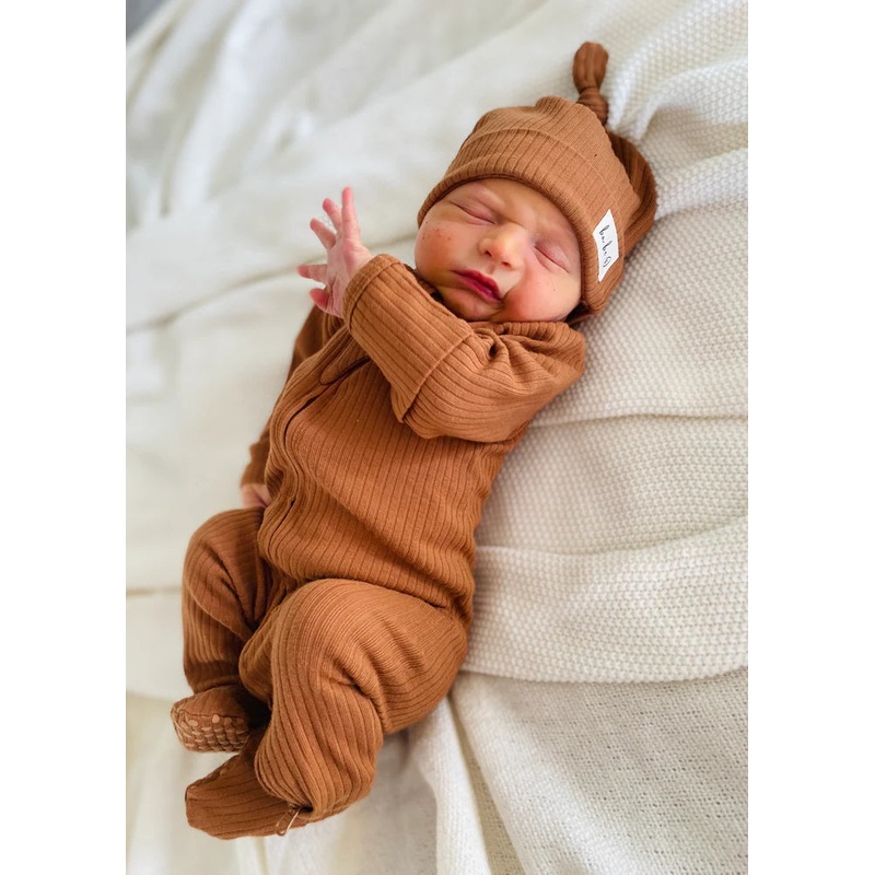 ba.be.O | Infant Sleeper Newborn Rust