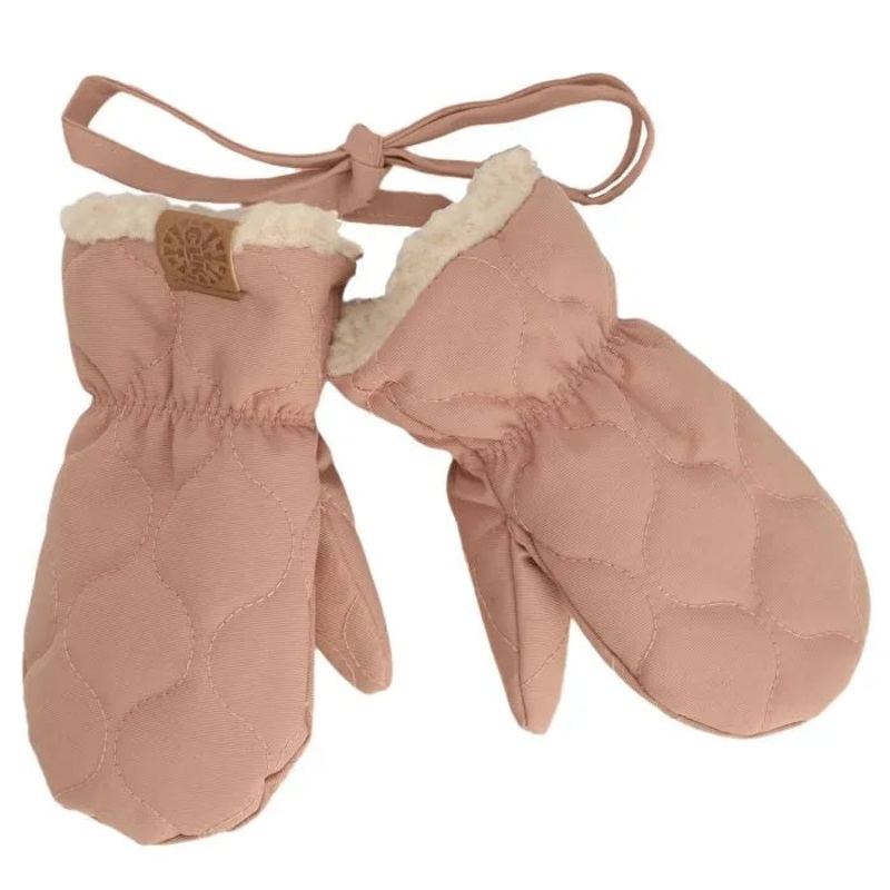 Calikids | Nylon Mittens with Cord 9-18m Iron