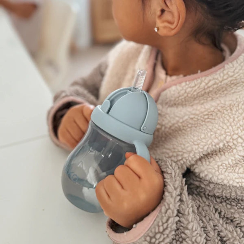 Nouka | Non-Spill Weighted Straw Cup 8oz Bloom