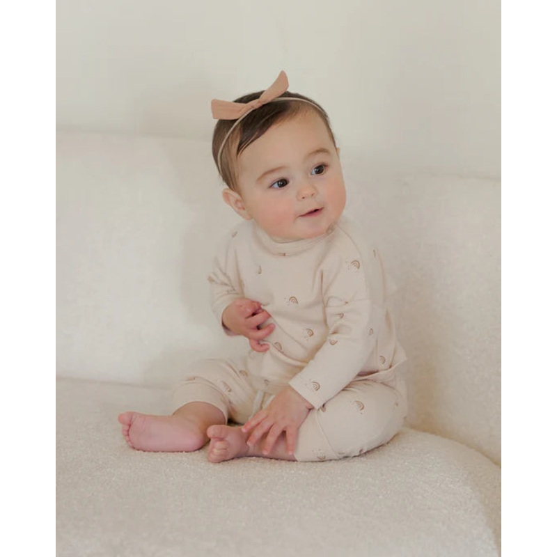 Quincy Mae | Drawstring Pants 0-3m Rainbows