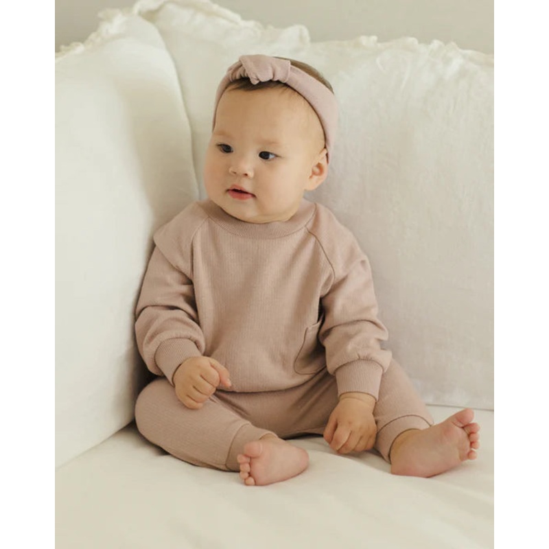 Quincy Mae | Mauve Knotted Headband 12-24m Mauve