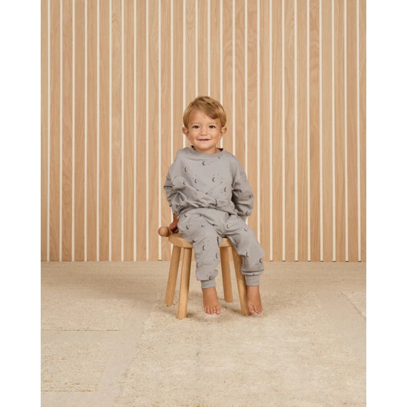 Quincy Mae | Moons Relaxed Sweatpant 0-3m Moons