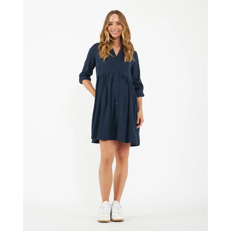 Ripe Maternity | Demi Tencel Dress XS Navy