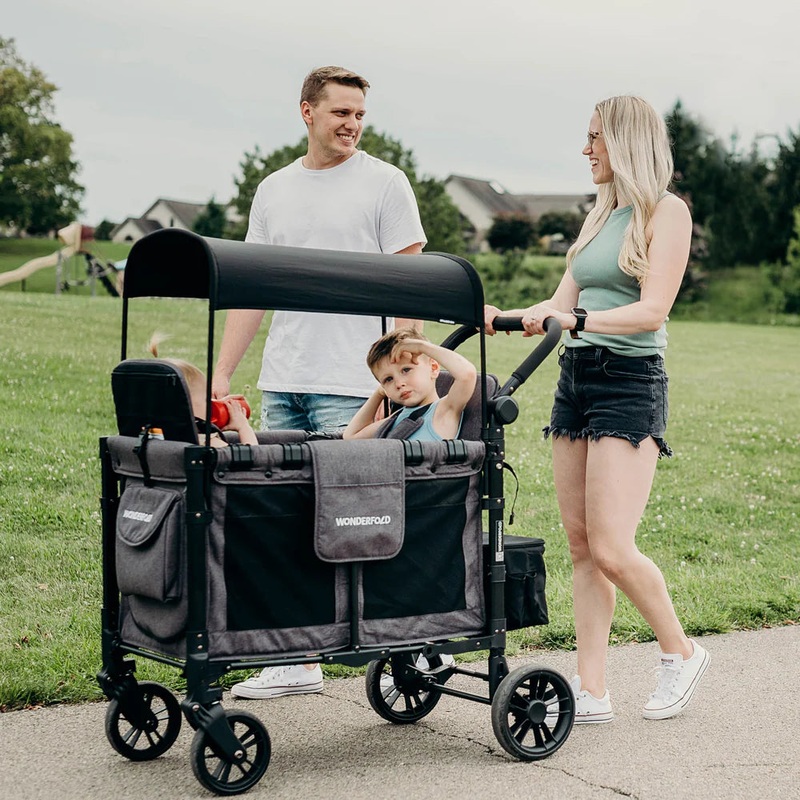 WonderFold | W2 Elite Stroller Wagon Charcoal