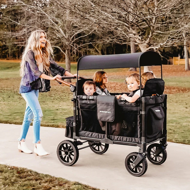 WonderFold | W4 Luxe Stroller Wagon Charcoal