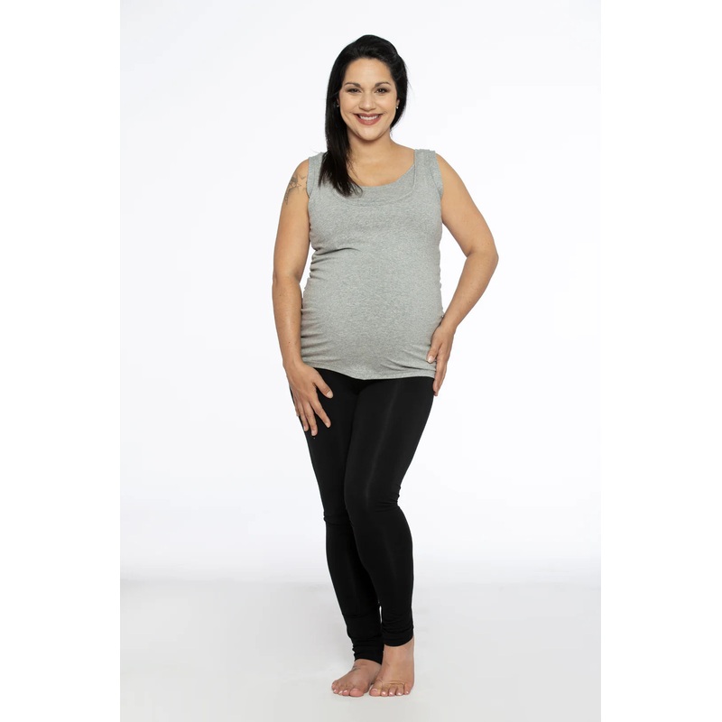 Atelier Veronique B | Bamboo Maternity Leggings S Black