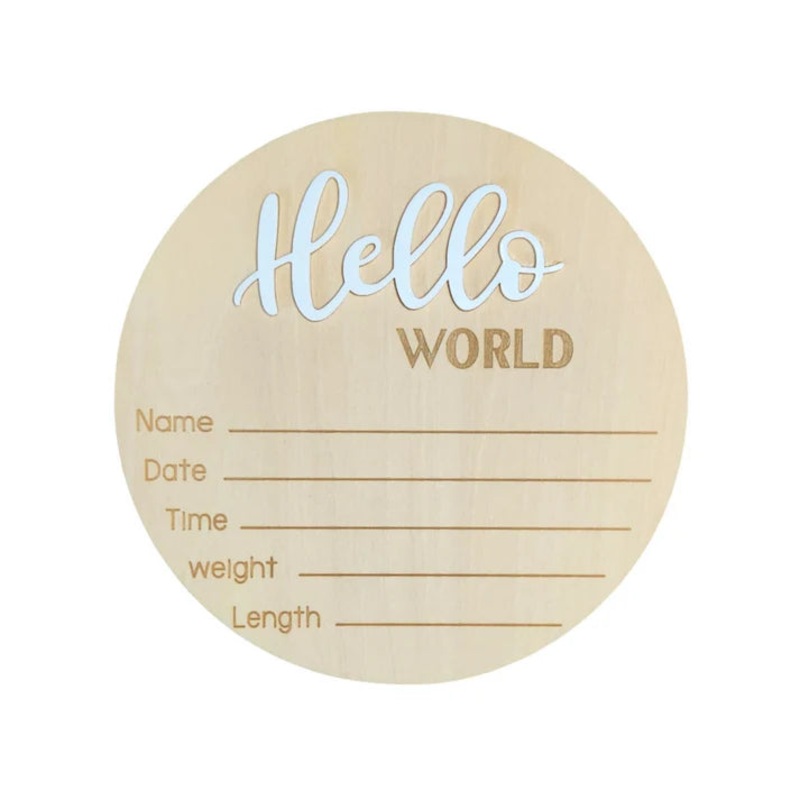 ba.be.O | Hello World Announcement Sign