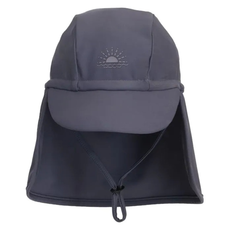 Calikids | Sun Hat With Neck Coverage One Size Charcoal